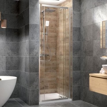 Kudos Pinnacle8 Centre Folding Shower Door Chrome