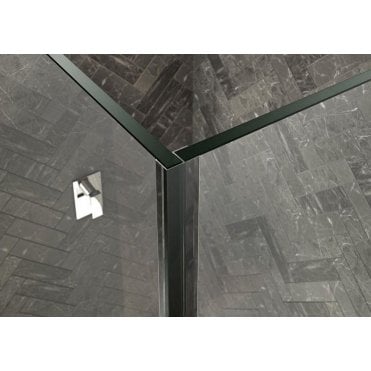 Kudos Ultimate2 Glass to Glass Corner Seal 10mm Glass Chrome