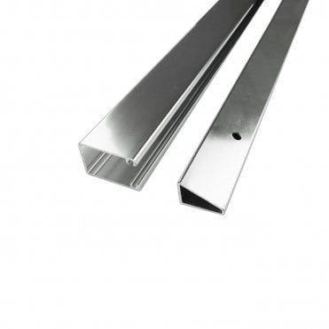 Kudos Ultimate2 Wall Post Kit Curved Glass Panel Chrome