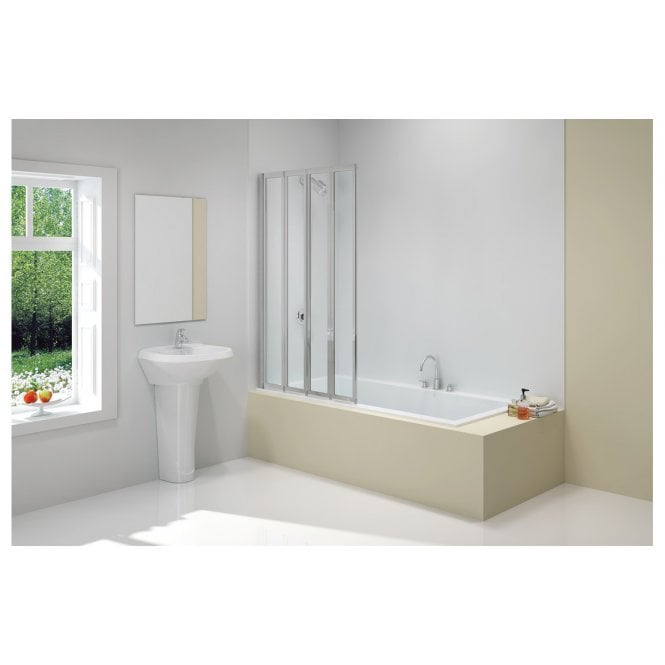 Merlyn  850x1400mm 4-Fold Bath Screen