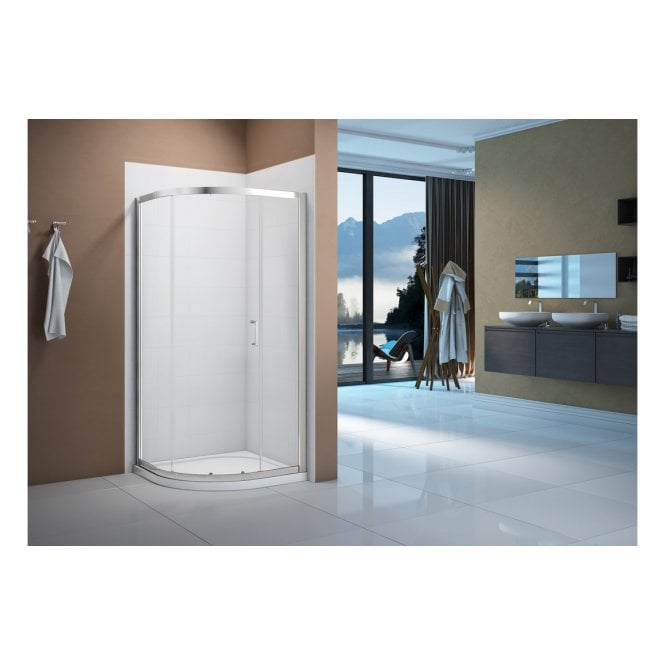 Merlyn  Vivid Boost 1 Door Offset Quadrant Shower Enclosure (Choose Size)