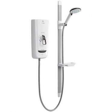 Mira Advance Flex Thermostatic Electric Shower - White/Chrome