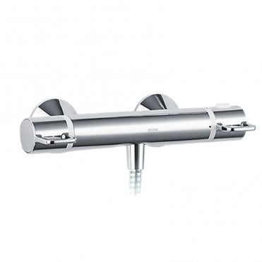 Mira Assist Wall Mounted Thermostatic Exposed Bar Shower Valve - Chrome