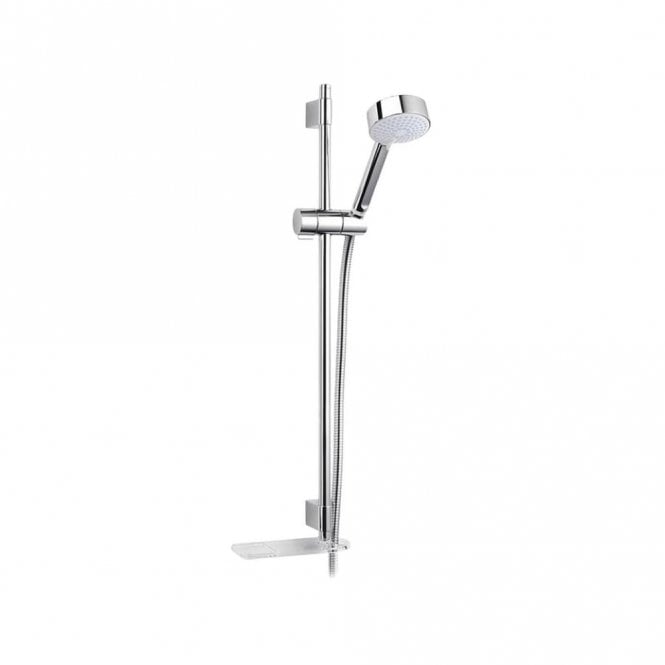 Mira  Beat Slider Shower Rail Kit, Multi Function Shower Handset - White/Chrome