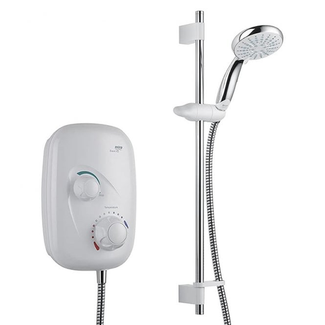 Mira  Event XS Manual Power Shower - White/Chrome