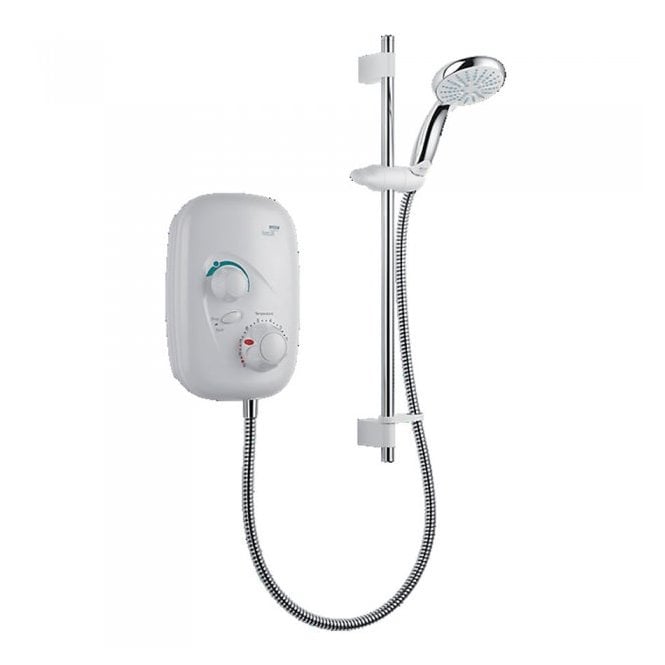 Mira  Event XS Thermostatic Power Shower - White/Chrome