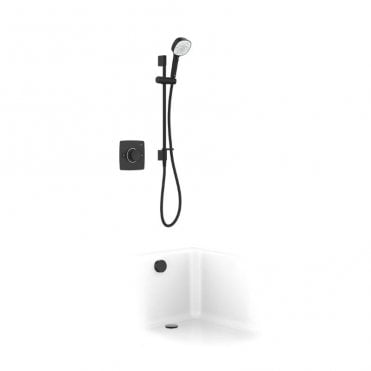 Mira Evoco Dual Outlet Thermostatic Shower Mixer, Adjustable Head &  Bath Filler