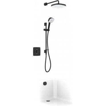 Mira Evoco Triple Outlet Thermostatic Shower Mixer, Adjustable Head &  Bath Filler