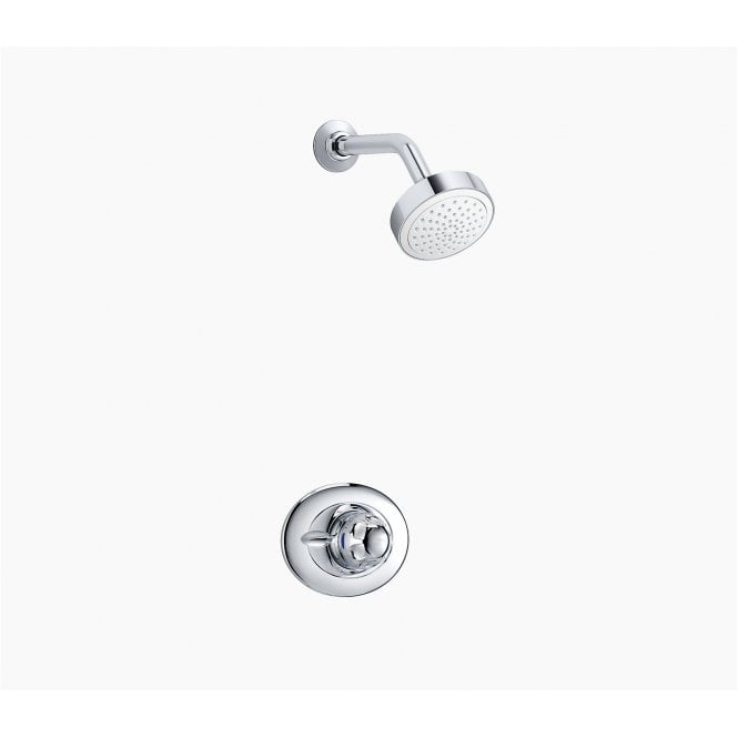 Mira  Excel BIR Single Outlet Concealed Thermostatic Shower Mixer, Shower Head - Chrome