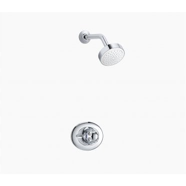 Mira Excel BIR Single Outlet Concealed Thermostatic Shower Mixer, Shower Head - Chrome