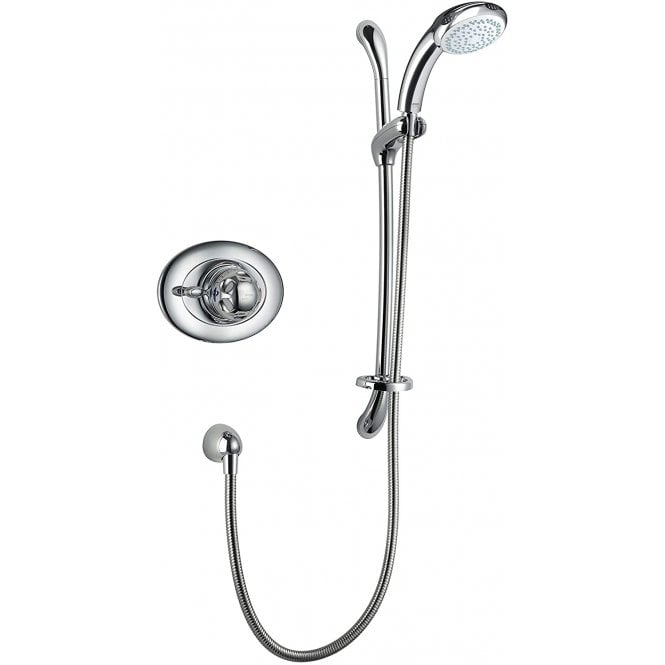 Mira  Excel Single Outlet BIV Concealed Thermostatic Shower Mixer, Slide Rail &  Handset Kit - Chrome