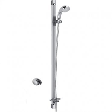 Mira Flex Slider Shower Rail Kit, Single Function Shower Handset - Chrome