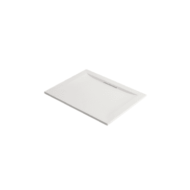 Mira Flight Level Anti Slip Rectangular Shower Tray, with Waste - White