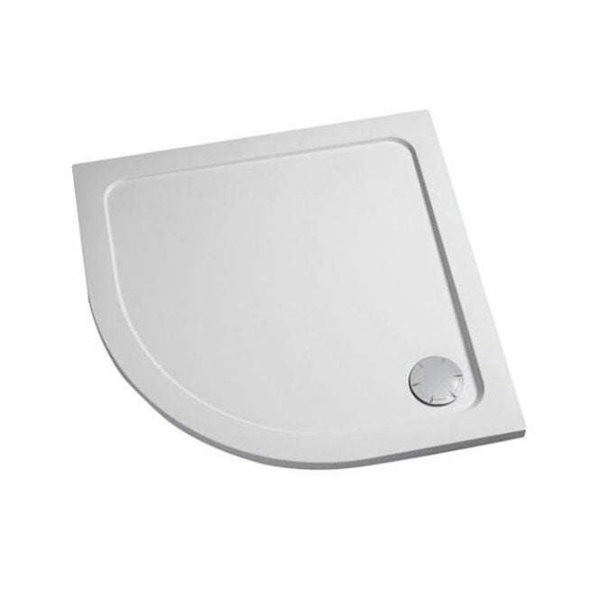 Mira  Flight Low Quadrant Shower Tray, with Waste - White