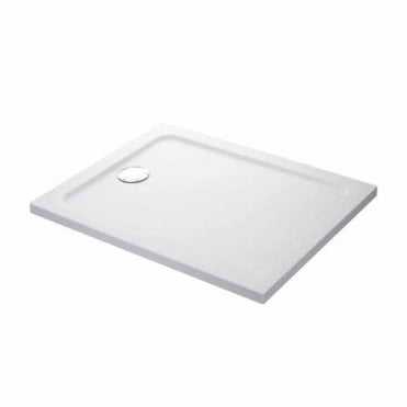 Mira Flight Safe Anti Slip Rectangular Shower Tray, with Waste,  White