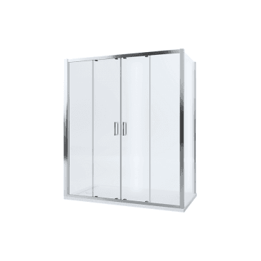 Mira Mira Leap Double Slider Panels (Doors sold separately) - Chrome