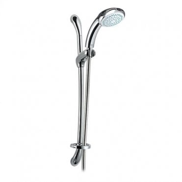 Mira Logic Slider Shower Rail Kit, Multi Function Shower Handset - Chrome
