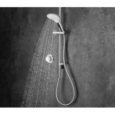 Mira Mode Ceiling Fed Digital Shower Mixer - Chrome  (High Pressure / Combi Boiler)