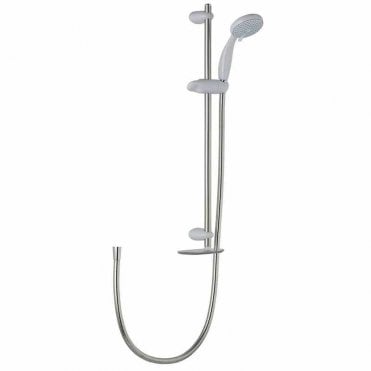 Mira Nectar Shower Rail Kit - White/Chrome