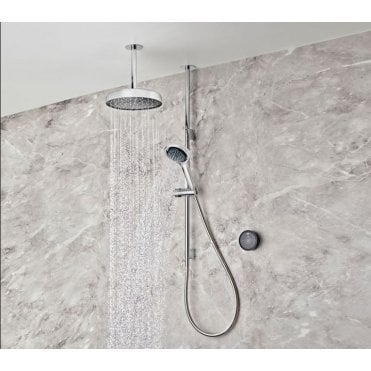 Mira Platinum Dual Ceiling Fed - Low Pressure - Chrome/Black
