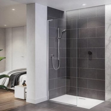 Mira Platinum Single Outlet HP Concealed Digital Shower, Fixed Head - Black/Chrome