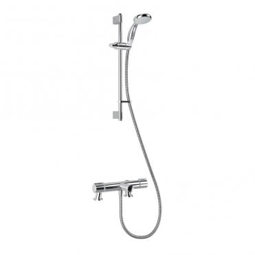 Mira React Deck Mounted Thermostatic Bath Shower Mixer Tap - Chrome