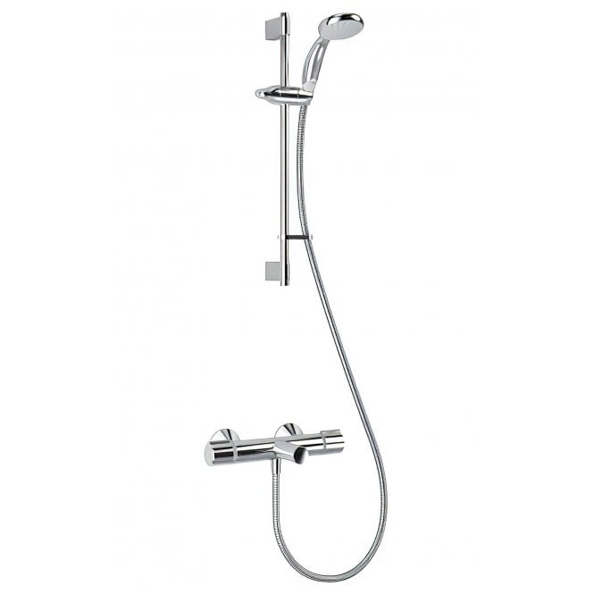 Mira  React Wall Mounted Thermostatic Bath Shower Mixer Tap - Chrome