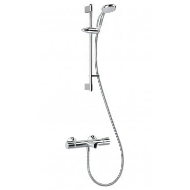 Mira React Wall Mounted Thermostatic Bath Shower Mixer Tap - Chrome