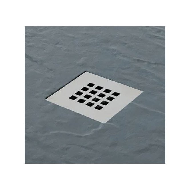MX Shower Trays MX High-Flow 90mm Waste and Steel Grid - Chrome for Mineral Shower Tray