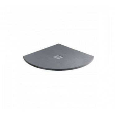 MX Minerals Quadrant Slate Effect Slim Shower Tray - Ash Grey - Different Sizes Available