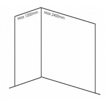 Bushboard Nuance Pack C For Corner Shower Enclosures Up To 2400mm - 25 Colors Available