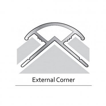 Nuance Extrusion; Acrylic External Corner Section