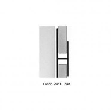 Nuance Extrusion -Acrylic H Joint White/Aluminium