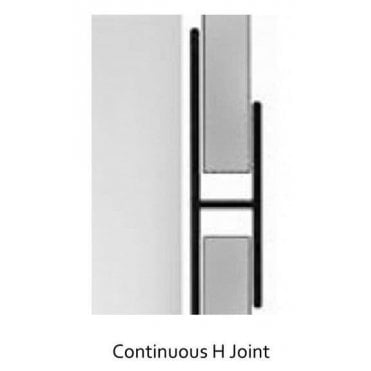 Nuance By Bushboard Nuance Extrusion -Acrylic H Joint White/Aluminium