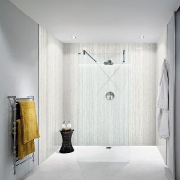 Platinum Travertine Bushboard Nuance Wall Panels - Available In Different Sizes