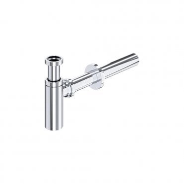 Perrin and Rowe 1 1/4" Contemporary Basin Straight Bottle Trap inc outlet, pipe & flange 6303