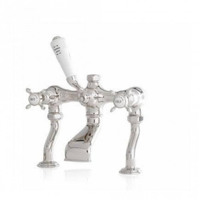 Perrin & Rowe Perrin and Rowe Bath Shower Mixer 3531 - Crosshead Handles Chrome