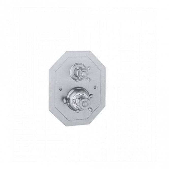 Perrin & Rowe Perrin and Rowe Concealed Thermostatic Mixer with Crosshead Handle 5556