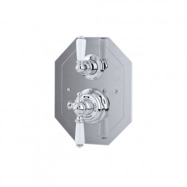 Perrin and Rowe Concealed Thermostatic Shower Mixer with Lever Handles 5555