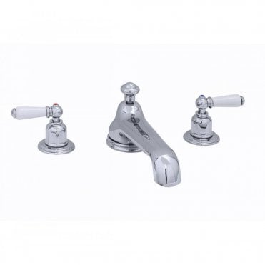 Perrin and Rowe Deck Mounted Three Hole Bath Set Lever Handles 3735