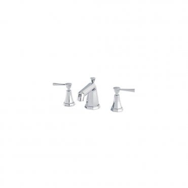 Perrin and Rowe Deco Three-Hole Basin Mixer With 7 Inch Spout & Lever Handles 3141 (Choose Finish)