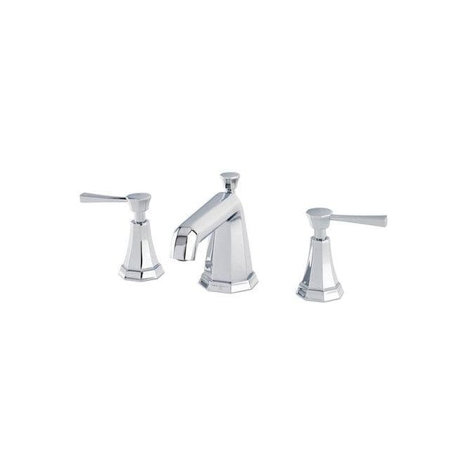 Perrin & Rowe Perrin and Rowe Deco Three-Hole Basin Mixer With 7 Inch Spout & Lever Handles 3141 (Choose Finish)