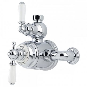 Perrin and Rowe Exposed Thermostatic Mixer with Lever Handles - 5550