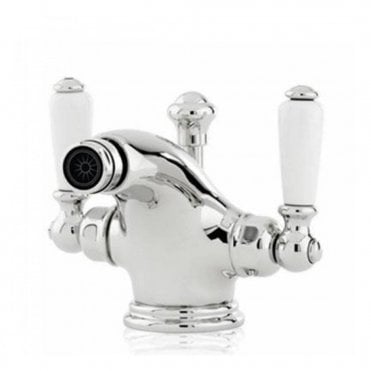 Perrin and Rowe Monobloc Bidet Mixer With Pop Up Waste & Lever Handles 3685