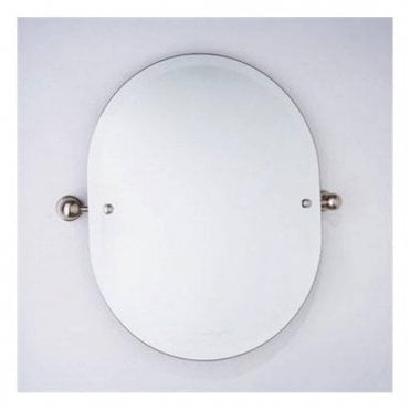 Perrin and Rowe Oval Mirror 625mm x 500mm 6982