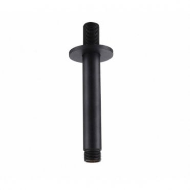 Plumb Warehouse 120mm Brass Ceiling Arm - Chrome/Black