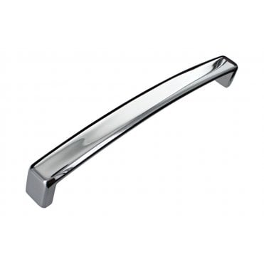 170mm Chunky D-Shape Handle - Chrome