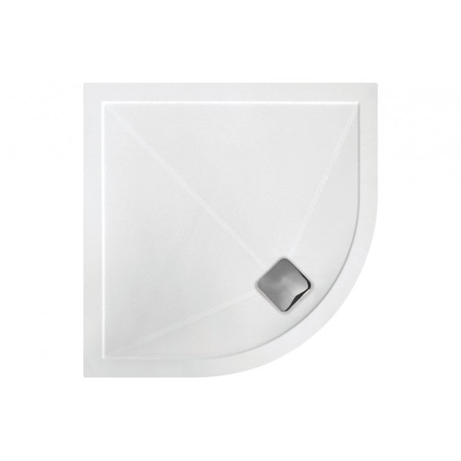 Plumb Warehouse 25mm Anti-Slip Ultra-Slim Quadrant Tray & Waste