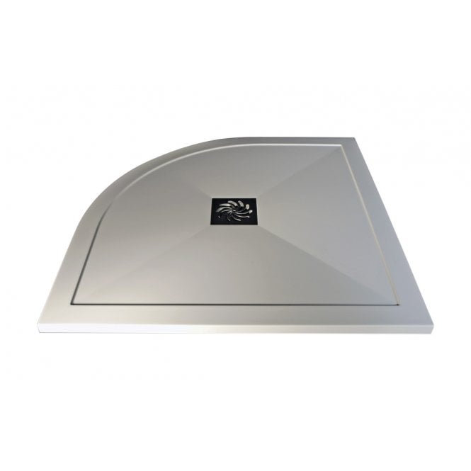 Plumb Warehouse 25mm Ultra-Slim Quadrant Tray & Waste