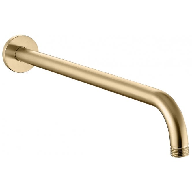 Plumb Warehouse 320mm Round Shower Arm - Brushed Brass